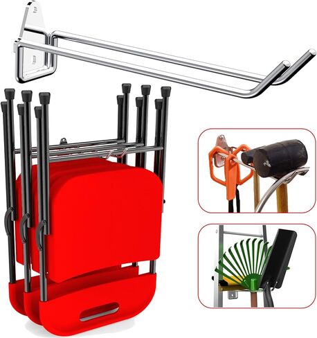 خطافات جراج 304 من الفولاذ المقاوم للصدأ من JBscoop، منظم عالي التحمل ورف تعليق على الحائط للأدوات والمعدات والمزيد، مقاوم للصدأ ومتين in Kuwait