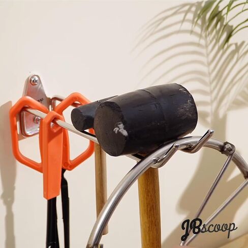 خطافات جراج 304 من الفولاذ المقاوم للصدأ من JBscoop، منظم عالي التحمل ورف تعليق على الحائط للأدوات والمعدات والمزيد، مقاوم للصدأ ومتين in Kuwait