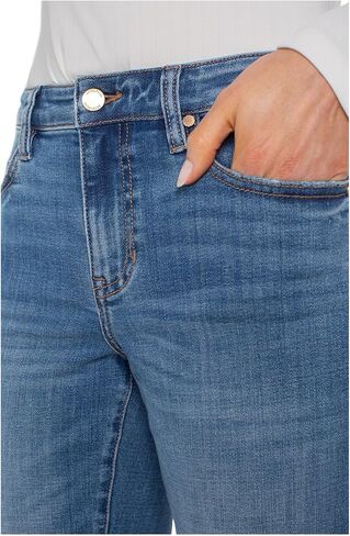 Liverpool Womens Marley Mid-Rise Girlfriend Cuffed Jeans 30" Uncuffed/ 27" Cuffed Inseam in Saudi Arabia