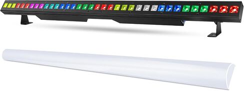 240W Stage Wash Light Bar - 448LEDs RGBWA DMX Light Bar by DMX Master-Slave Control 32 RGB & 12 White & 12 Amber Zones Chase Effects for Wedding Church Concert Music DJ Live Events Stage Lighting in Kuwait