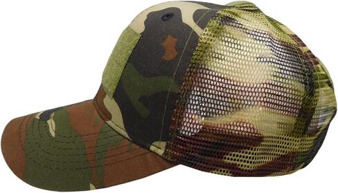 Trade Winds Woodland Camouflage Camo Operator Operators Tactical Patch Mesh Trucker Adjustable Embroidered Baseball Cap Hat in Saudi Arabia