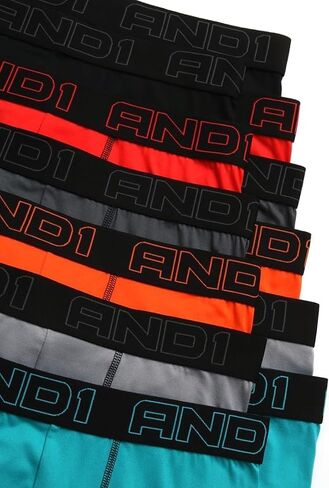 AND1 Men's Underwear – 12 Pack Super Soft Performance Boxer Briefs (S-3XL) in Kuwait