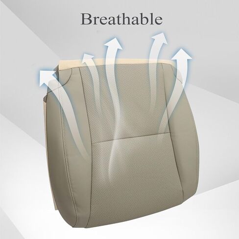 GXARTS Driver Side Bottom Perforated Microfiber Leather Seat Cover Tan Compatible with Lexus RX 350 2010 2011 2012 2013 2014 2015 in Saudi Arabia