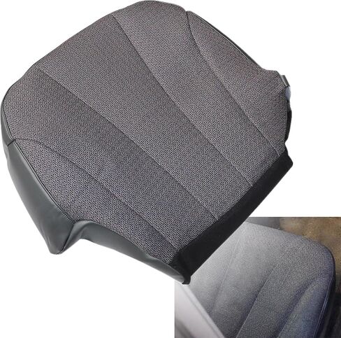 NLQR Front Passenger Side Bottom Replacement Seat Cover Cloth Dark Gray Compatible with Chevy Silverado GMC Sierra 1999 2000 2001 2002 in Saudi Arabia