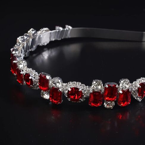 JWICOS Rhinestone Bridal Headband Silver Wedding Tiara for Brides Headpiece Crystal Wedding Hair Accessories for Prom Party in Saudi Arabia