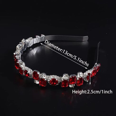 JWICOS Rhinestone Bridal Headband Silver Wedding Tiara for Brides Headpiece Crystal Wedding Hair Accessories for Prom Party in Saudi Arabia