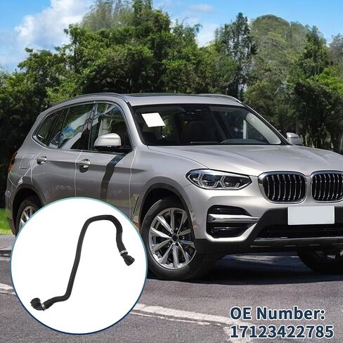 خرطوم المبرد خرطوم السخان No.17123422785 لسيارات BMW X3 2007-2010 3.0L L6 المطاط الأسود 1 قطعة أنبوب التبريد ختم جيد in Saudi Arabia