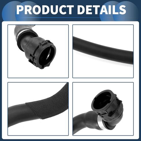 خرطوم المبرد خرطوم السخان No.17123422785 لسيارات BMW X3 2007-2010 3.0L L6 المطاط الأسود 1 قطعة أنبوب التبريد ختم جيد in Saudi Arabia