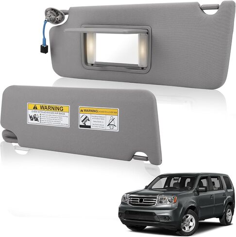 واقي الشمس من جانب السائق متوافق مع Honda Pilot 2009-2015، مظلة شمسية بديلة على الجانب الأيسر، OE: 83280-SZA-A01ZA in Saudi Arabia