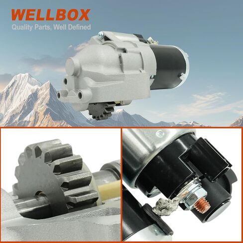 Starter Motor for Honda Odyssey 2007-2010 3.5L, 12V 1.6KW 19-Teeth Counterclockwise M000T15771ZC 31200RGLA02 19008N 19008 31200GLYA02 in Saudi Arabia