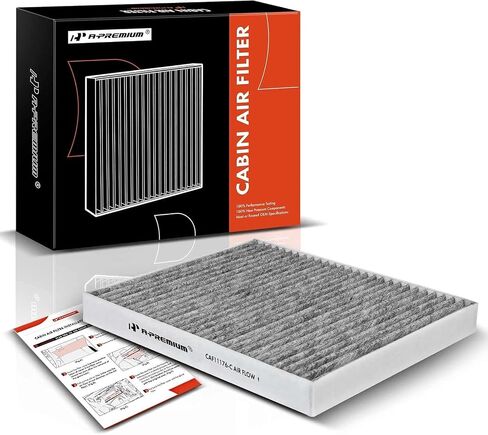 A-Premium Cabin Air Filter w/Activated Carbon Compatible with Ford & Lincoln Vehicles - Explorer 2011-2019, Taurus 2009-2019, Flex 2010-2019, MKS 2010-2016, MKT 2010-2019, Police Interceptor Sedan in Saudi Arabia