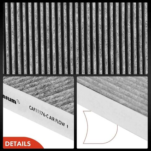 A-Premium Cabin Air Filter w/Activated Carbon Compatible with Ford & Lincoln Vehicles - Explorer 2011-2019, Taurus 2009-2019, Flex 2010-2019, MKS 2010-2016, MKT 2010-2019, Police Interceptor Sedan in Saudi Arabia