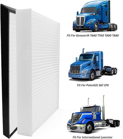 Cabin Filter Fit for Kenworth Peterbilt International Lonestar Cummins Paccar Replace x1987001 AF55839 CAF1815P PA30093 CY08221P C25870 F37-1018 PA30269 in Saudi Arabia