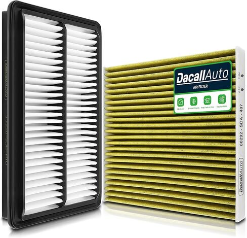 Activated Carbon Cabin & Engine Air Filter Set fit for Honda Pilot/Ridgeline/Passport V6-3.5L (2016-2025), for Acura MDX V6-3.0L/3.5L (2016-2020), Replace Part NO. 17220-5J6-A10, 80292-SDA-407 in Saudi Arabia