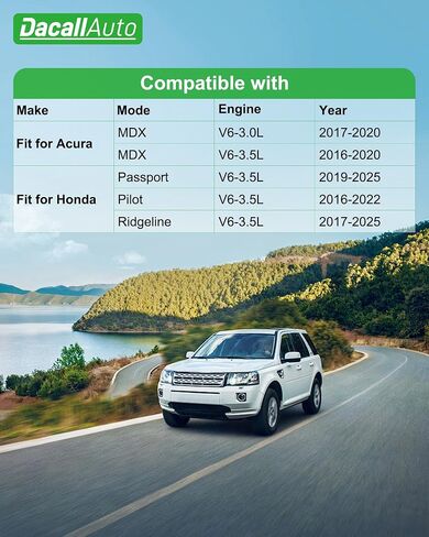 Activated Carbon Cabin & Engine Air Filter Set fit for Honda Pilot/Ridgeline/Passport V6-3.5L (2016-2025), for Acura MDX V6-3.0L/3.5L (2016-2020), Replace Part NO. 17220-5J6-A10, 80292-SDA-407 in Saudi Arabia