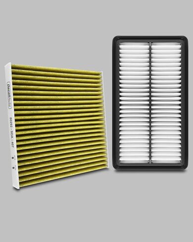 Activated Carbon Cabin & Engine Air Filter Set fit for Honda Pilot/Ridgeline/Passport V6-3.5L (2016-2025), for Acura MDX V6-3.0L/3.5L (2016-2020), Replace Part NO. 17220-5J6-A10, 80292-SDA-407 in Saudi Arabia