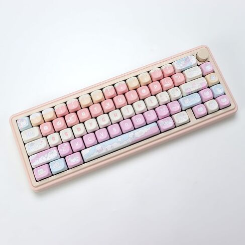 KBDiy for MAC Style Doys Keycaps Low Profile Dye-Sublimation PBT Retro Custom Keyboard Keycap,140 Keys Cap Set for Cherry Gateron MX Switches Mechanical Keyboards in Saudi Arabia