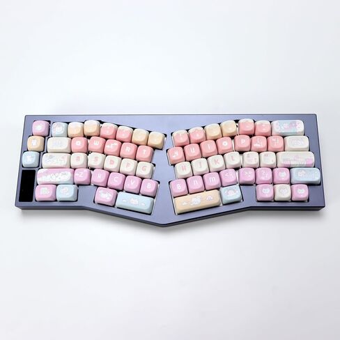 KBDiy for MAC Style Doys Keycaps Low Profile Dye-Sublimation PBT Retro Custom Keyboard Keycap,140 Keys Cap Set for Cherry Gateron MX Switches Mechanical Keyboards in Saudi Arabia