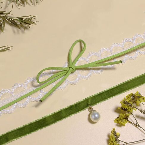 Vintage Bow-Knot Choker Necklace Cute White Hollow Lace Collar Necklace with Pink Bow Prom Party Ball Wedding Necklace for Women in Saudi Arabia