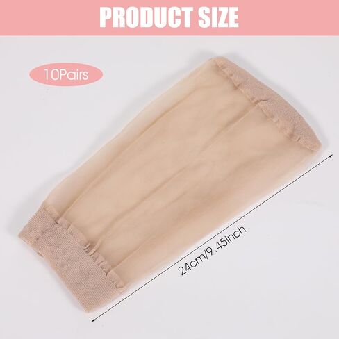 10 أزواج من الجوارب الشفافة للكاحل، جوارب شفافة رفيعة قابلة للتنفس، جوارب نايلون ناعمة بدون عرض للنساء والفتيات in Kuwait