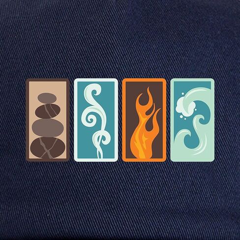 قبعة بيسبول من CafePress Four Elements Zodiac Earth Air Fire Water قابلة للتعديل in Saudi Arabia