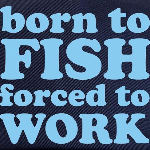 CafePress Born to Fish Forced to Work Cap Adjustable Baseball Cap in Saudi Arabia