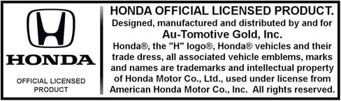 Au-Tomotive Gold, INC. Honda Accord 3D Logo Black Metal License Plate in Saudi Arabia