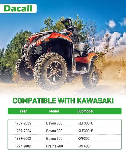 فلتر الهواء ودليل ومجموعة غطاء النهاية لـ Kawasaki Bayou 300 KLF300-C، Bayou 300 KLF300-B، Prairie 300 KVF300، Prairie 400 KVF400، أجزاء ATV in Saudi Arabia