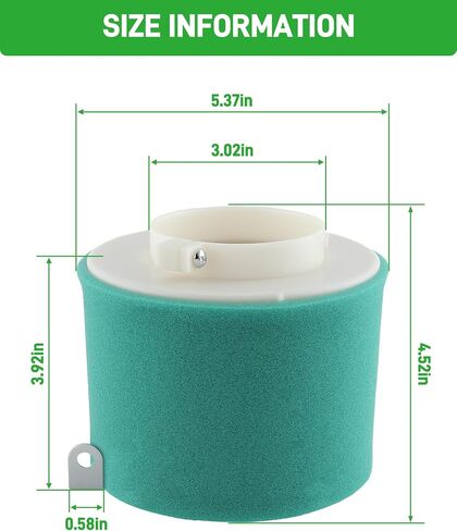 فلتر الهواء ودليل ومجموعة غطاء النهاية لـ Kawasaki Bayou 300 KLF300-C، Bayou 300 KLF300-B، Prairie 300 KVF300، Prairie 400 KVF400، أجزاء ATV in Saudi Arabia