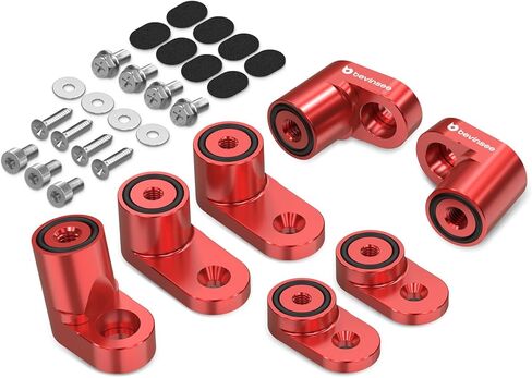 Bevinsee Bolt-on Type Rear Wing Spoiler Riser Extender Kit Compatible with Ford Focus ST Hatchback 2013 2104 2015 2016 2017 2018 /RS 2016-2018 Black in Kuwait