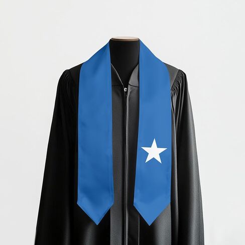 Graduation Sash Satin Scarf 72" Stole for Abroad Student International Study Class in Kuwait