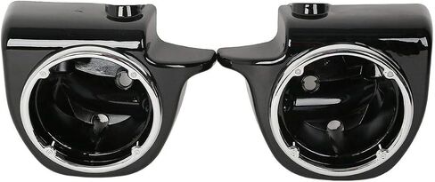 TCT-MT مقاس 6.5 بوصة صناديق مكبر صوت ذات فتحات تهوية سفلية مناسبة لموديلات Harley Touring FLT، FLHT، FLHTCU، FLHRC، Road King، Street Glide، Electra Glide، أسود كلاسيكي للغاية 2013 2012 2011 2010 2009 in Saudi Arabia