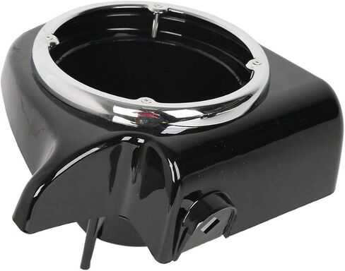 TCT-MT مقاس 6.5 بوصة صناديق مكبر صوت ذات فتحات تهوية سفلية مناسبة لموديلات Harley Touring FLT، FLHT، FLHTCU، FLHRC، Road King، Street Glide، Electra Glide، أسود كلاسيكي للغاية 2013 2012 2011 2010 2009 in Saudi Arabia