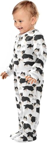 Dussdil Baby One-Piece Footies Newborn Rompers Pajamas Cotton Footed Pjs for Sleep Play Boys Girls in Kuwait