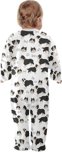 Dussdil Baby One-Piece Footies Newborn Rompers Pajamas Cotton Footed Pjs for Sleep Play Boys Girls in Kuwait