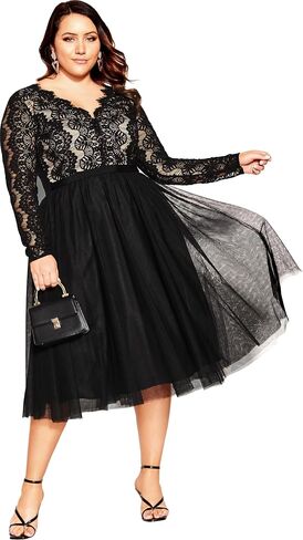 City Chic Women's Plus Size Dress - Rare Beauty in Saudi Arabia