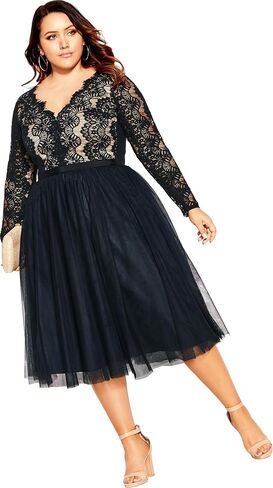 City Chic Women's Plus Size Dress - Rare Beauty in Saudi Arabia