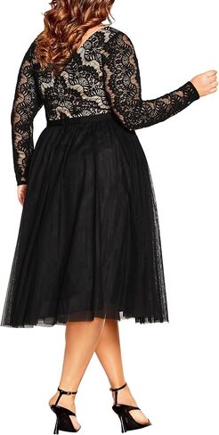 City Chic Women's Plus Size Dress - Rare Beauty in Saudi Arabia