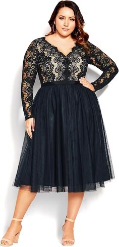 City Chic Women's Plus Size Dress - Rare Beauty in Saudi Arabia