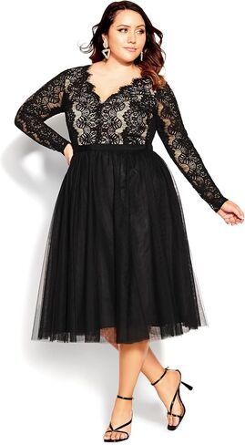 City Chic Women's Plus Size Dress - Rare Beauty in Saudi Arabia