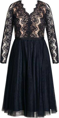 City Chic Women's Plus Size Dress - Rare Beauty in Saudi Arabia