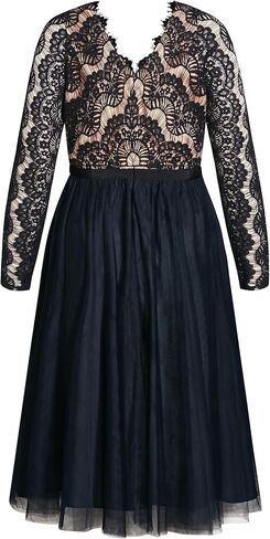 City Chic Women's Plus Size Dress - Rare Beauty in Saudi Arabia