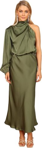 Petal & Pup Women's Amelie One Shoulder Midi Dress in Saudi Arabia