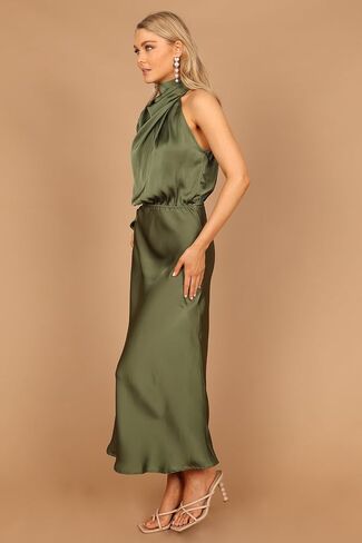 Petal & Pup Women's Amelie One Shoulder Midi Dress in Saudi Arabia