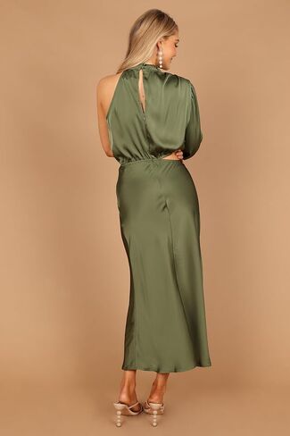 Petal & Pup Women's Amelie One Shoulder Midi Dress in Saudi Arabia