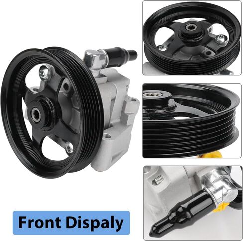 Power Steering Pump with Pulley Compatible with Ford Thunderbird Lincoln LS 3.9L V8 2003 2004 2005, Replacement for 21-5353, 6W4Z3A696B in Saudi Arabia