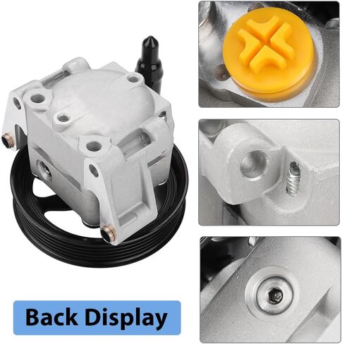 Power Steering Pump with Pulley Compatible with Ford Thunderbird Lincoln LS 3.9L V8 2003 2004 2005, Replacement for 21-5353, 6W4Z3A696B in Saudi Arabia