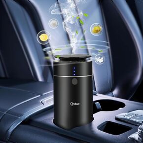Waterless Car Diffuser for Essential Oils. Battery Operated Air Freshener, USB-C Rechargeable, Quiet, Leak-Proof, Countdown Timer, Auto-Off, Perfect for Car Home Office(Black) in Saudi Arabia