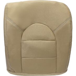 ECOTRIC Seat Bottom Cover Replacement Compatible with 1999 2000 Ford F250 F350 F450 Lariat Front Left Driver Side Tan Artificial Leather in Saudi Arabia