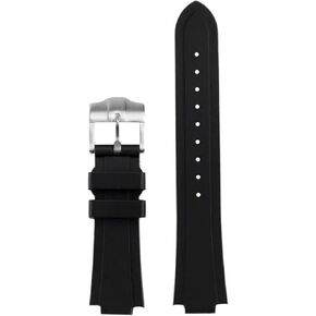 Compatible With Tudor Pelagos 25500 25600 Waterproof Rubber WatchBand 22-12mm Convex Soft Silicone Watch Strap Men Steel Buckle Accessories(Black silver pin) in Saudi Arabia